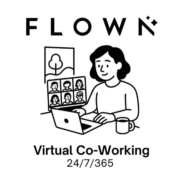 Flown Virtual Co-Working | Body Doubling